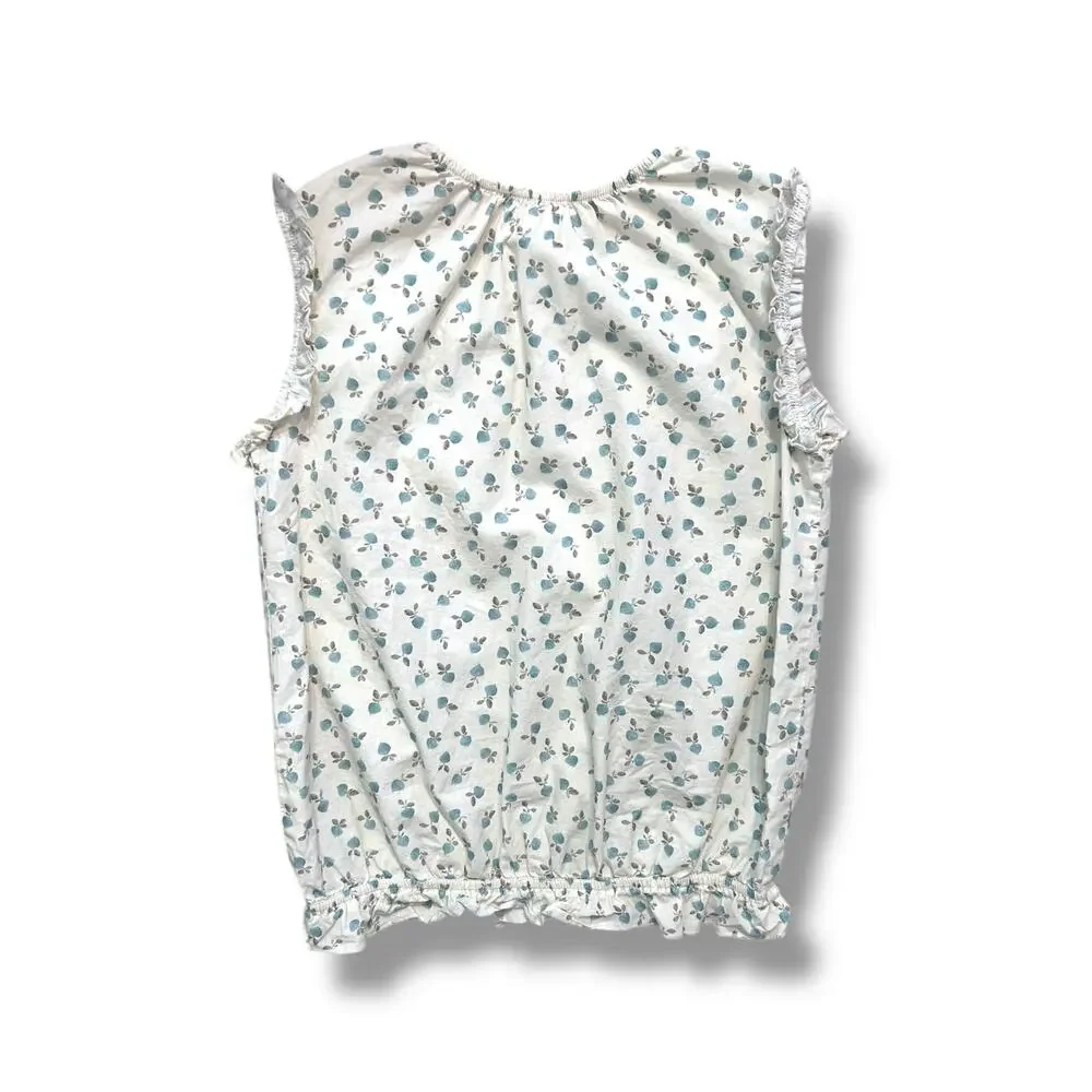 Olive Juice Sleeveless Ruffle Top, Size 10/12